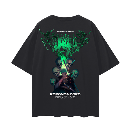 One Piece - Zoro Metal Streetwear Shirt Black - AY Line