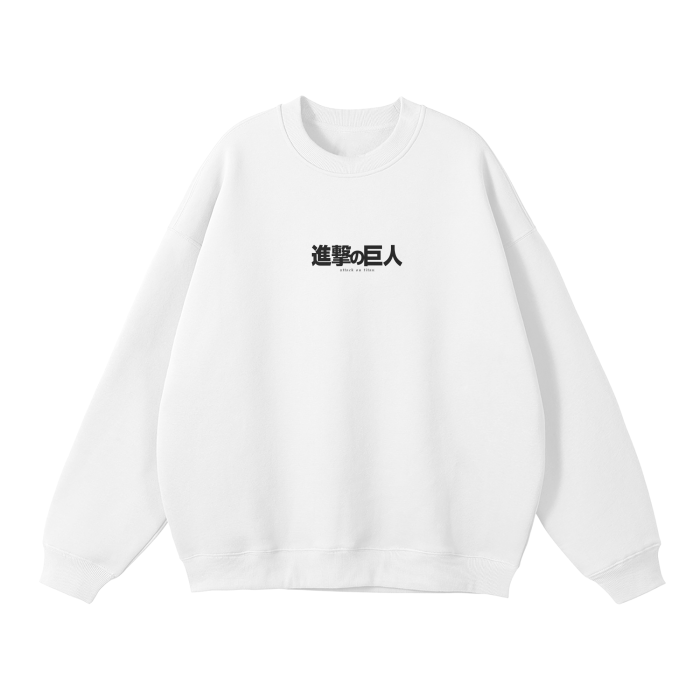 Attack on Titan - Eren Fallen Angel Streetwear Sweatshirt White - AY Line White / S
