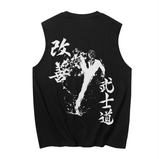 One Piece - Sanji Streetwear Tank Top Black - AY Line