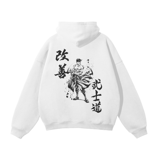 One Piece - Zoro Streetwear Hoodie White - AY Line