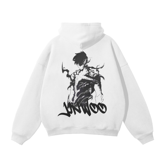 Solo Leveling - Sung Jin Woo Graffiti Streetwear Hoodie White - AY Line