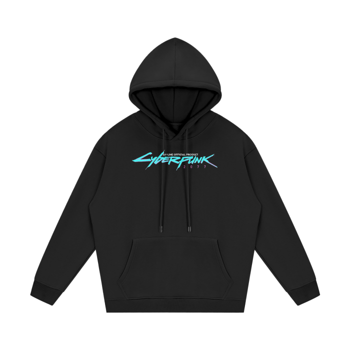 Cyberpunk Heavyweight Hoodie - AY Line Black / S