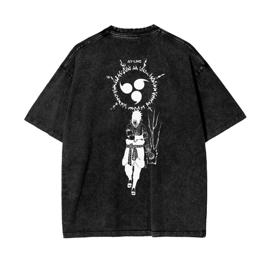 Naruto - Sasuke Uchiha Stone Washed Shirt - AY Line