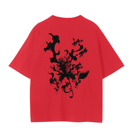 Black Clover - Asta Graffiti Streetwear Shirt Red - AY Line