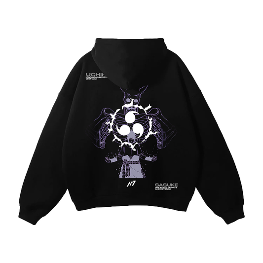 Naruto - Sasuke Streetwear Hoodie Black - AY Line