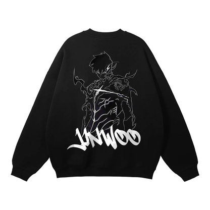 Solo Leveling - Sung Jin Woo Graffiti Streetwear Sweatshirt Black - AY Line