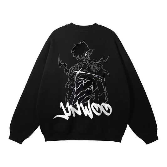 Solo Leveling - Sung Jin Woo Graffiti Streetwear Sweatshirt Black - AY Line