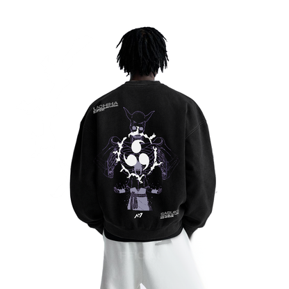 Naruto - Sasuke Streetwear Sweatshirt Black - AY Line