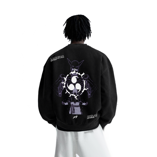 Naruto - Sasuke Streetwear Sweatshirt Black - AY Line