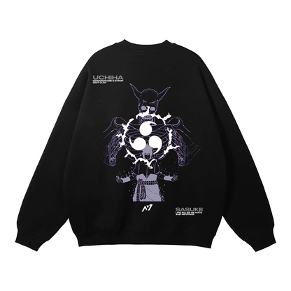 Naruto - Sasuke Streetwear Sweatshirt Black - AY Line