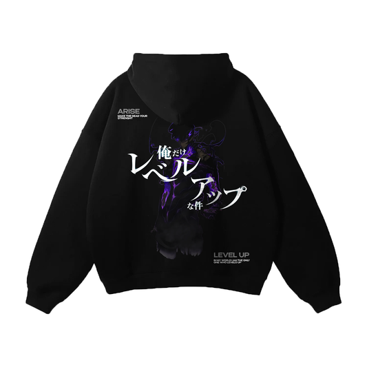 Solo Leveling - Sung Jin Woo Streetwear Hoodie Black - AY Line