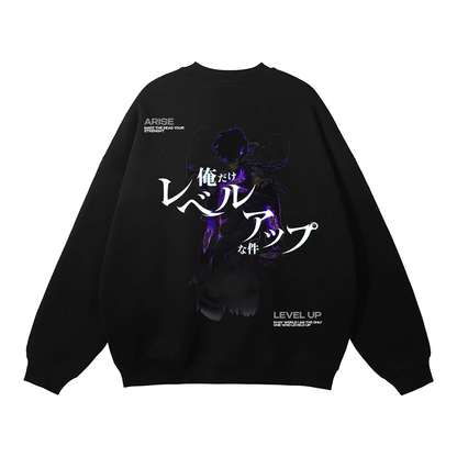 Solo Leveling - Sung Jin Woo Streetwear Sweatshirt Black - AY Line