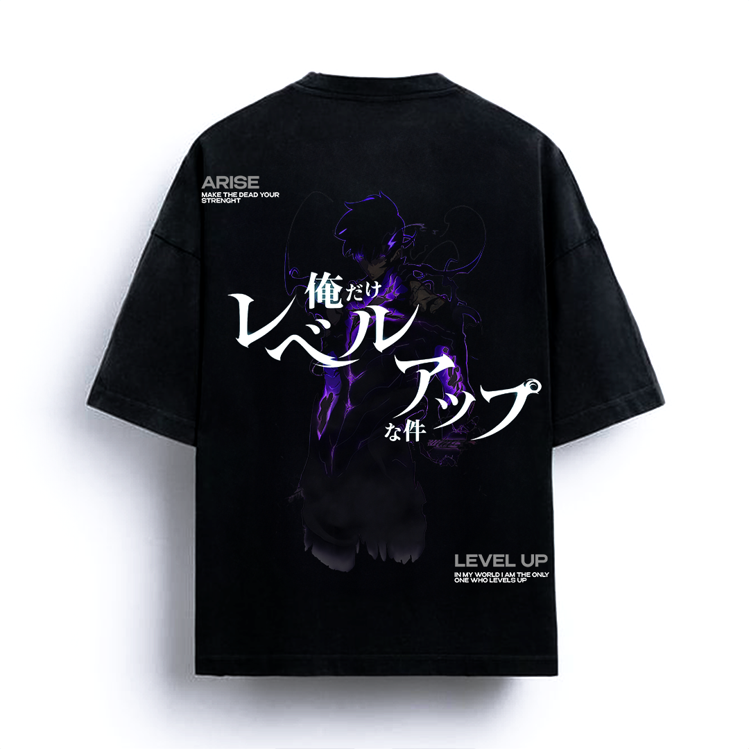 Solo Leveling - Sung Jin Woo Streetwear Shirt Black - AY Line