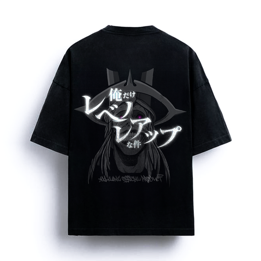 Solo Leveling - God Statue Streetwear Shirt Black - AY Line