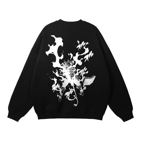 Black Clover - Asta Graffiti Streetwear Sweatshirt Black - AY Line