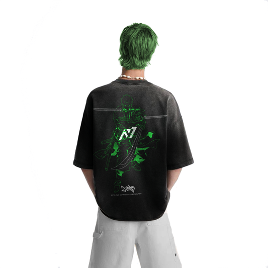 One Piece - Zoro Streetwear Washed T-Shirt